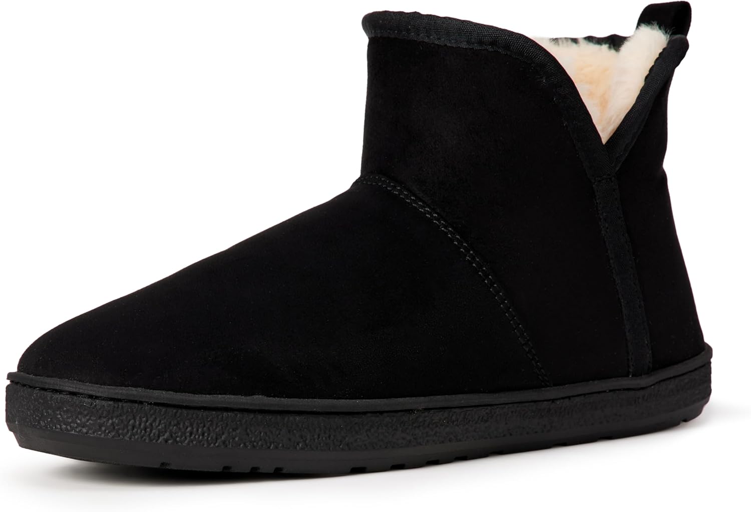 

Мужские тапочки-ботинки с мехом шерпа Amazon Essentials, черный