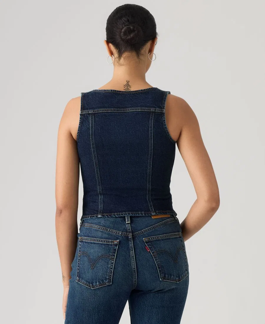 Женский жилет в винтажном стиле с застежкой-молнией спереди Levi'S — фото 4