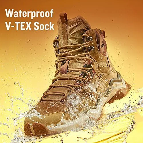 Мужские облегченные водонепроницаемые походные ботинки RAX Wild Wolf Mid Venture, светло-хаки — фото 4