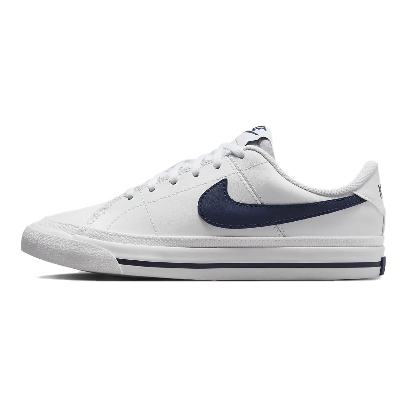 

Nike Детские кроссовки для скейтбординга Court Legacy Low Top, белые, синие
