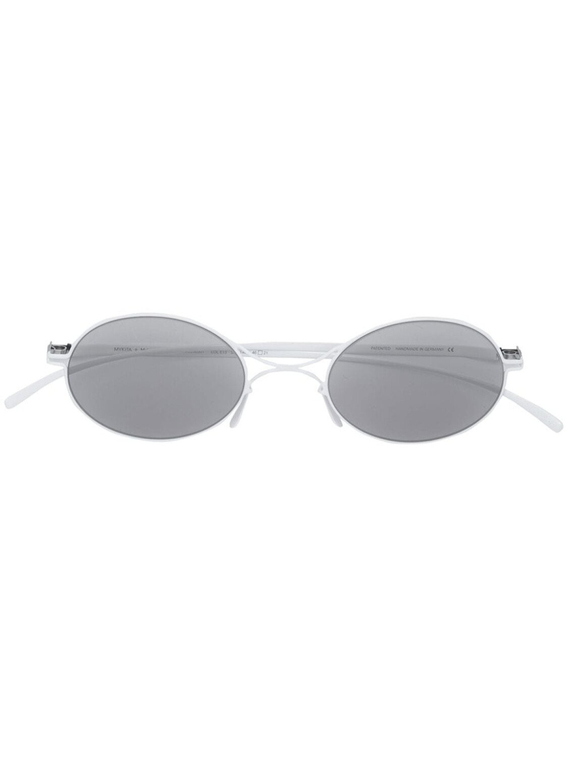 

Mykita солнцезащитные очки Mykita x Maison Margiela в овальной оправе, белый