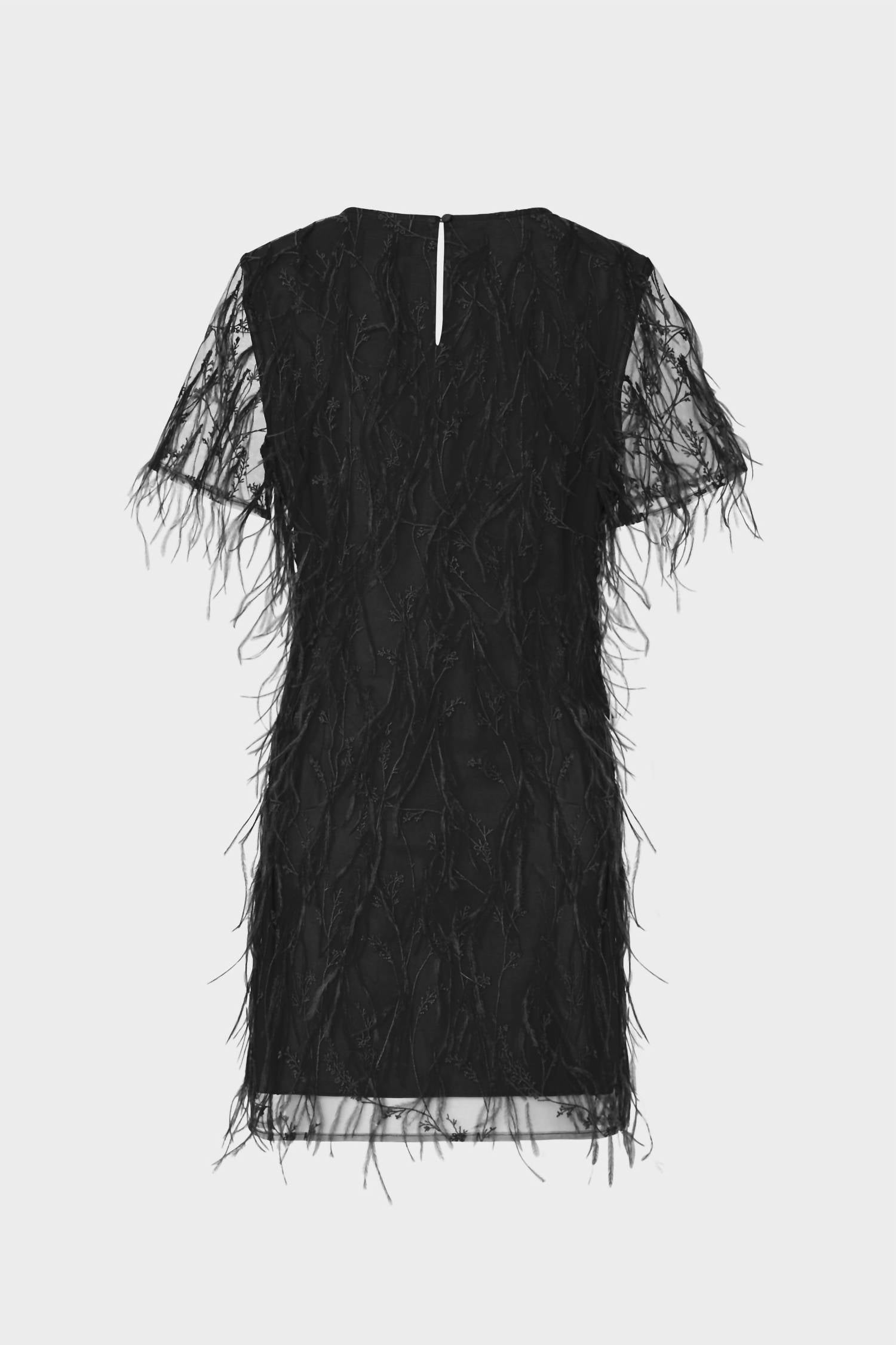 

Платье Rana Feather черного цвета MILLY