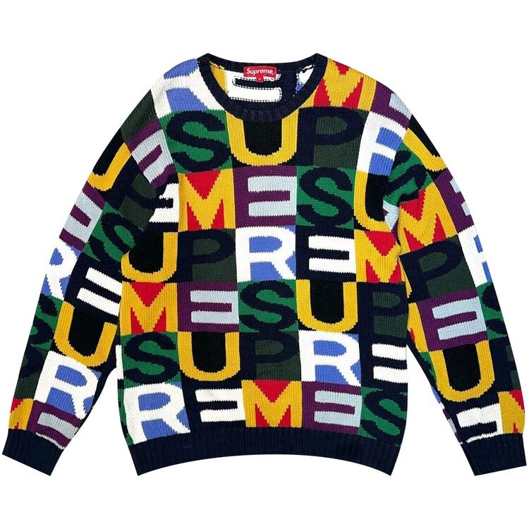 

Свитер Supreme Big Letters Sweater Multi, разноцветный