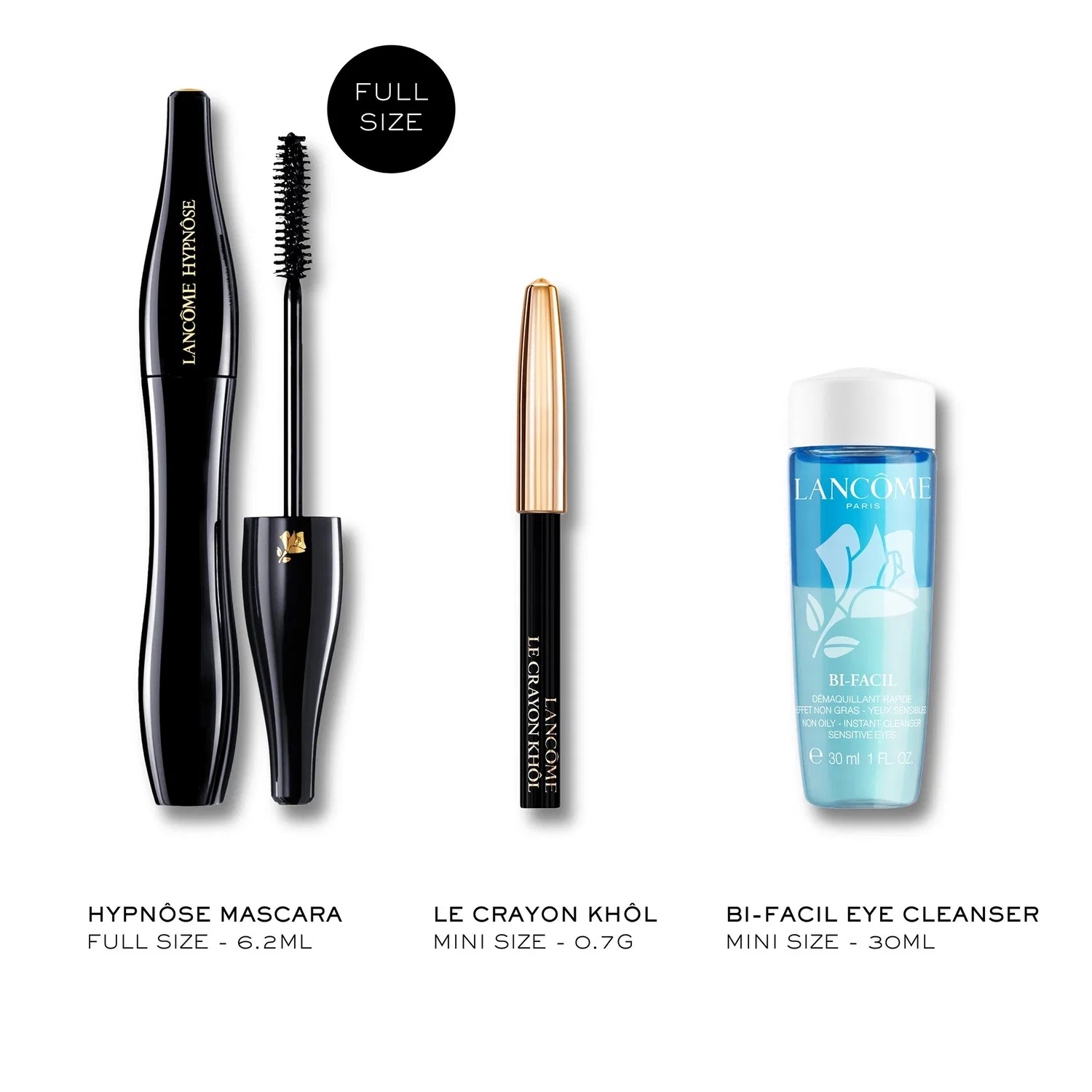 Тушь для ресниц Hypnose, подводка для глаз Khol и мини-набор Bifacil Lancôme — фото 2