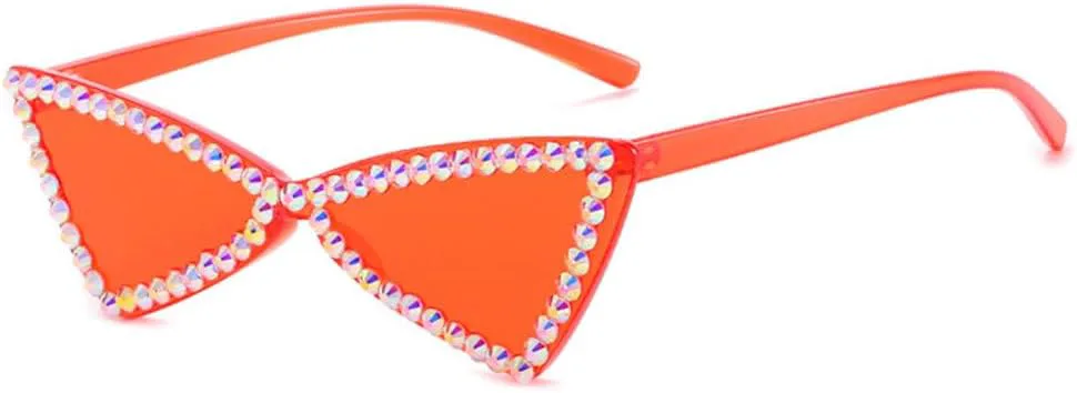 

Модные солнцезащитные очки «кошачий глаз» с бриллиантами для женщин, украшенные крупными стразами, женские очки с защитой от ультрафиолета UV400 MTZJH, 1