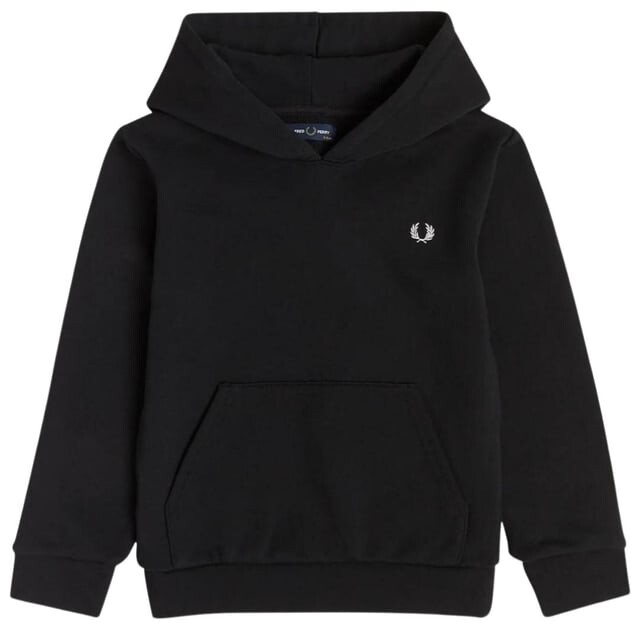 

Детская толстовка Laurel Back с капюшоном Fred Perry, черный