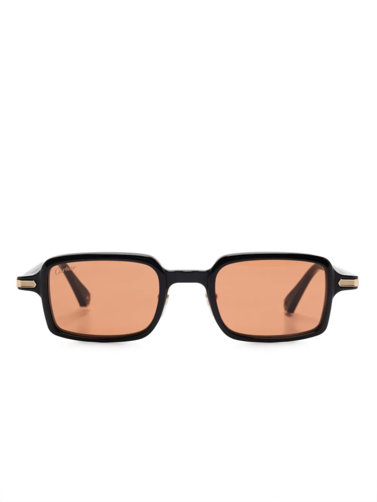 

Cartier Eyewear солнцезащитные очки в прямоугольной оправе, черный