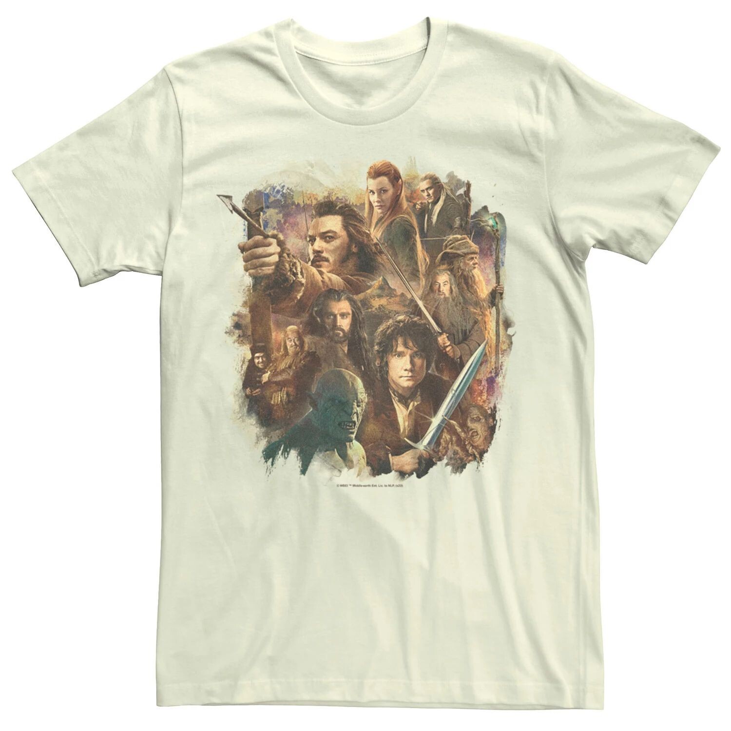 

Мужская футболка The Hobbit Cast Headshots Licensed Character