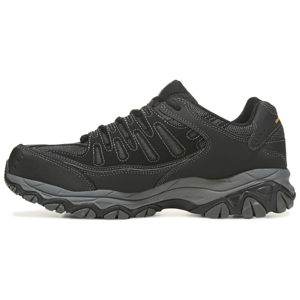 Мужские рабочие ботинки Cankton со стальным носком среднего/широкого размера Skechers Work, черный — фото 4