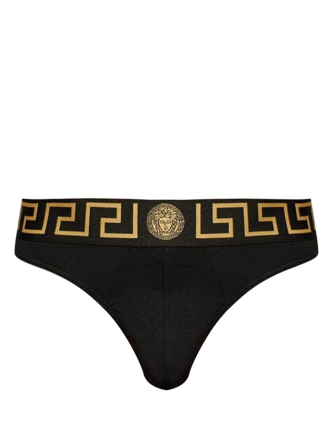 

Versace трусы-брифы с узором Greca, черный
