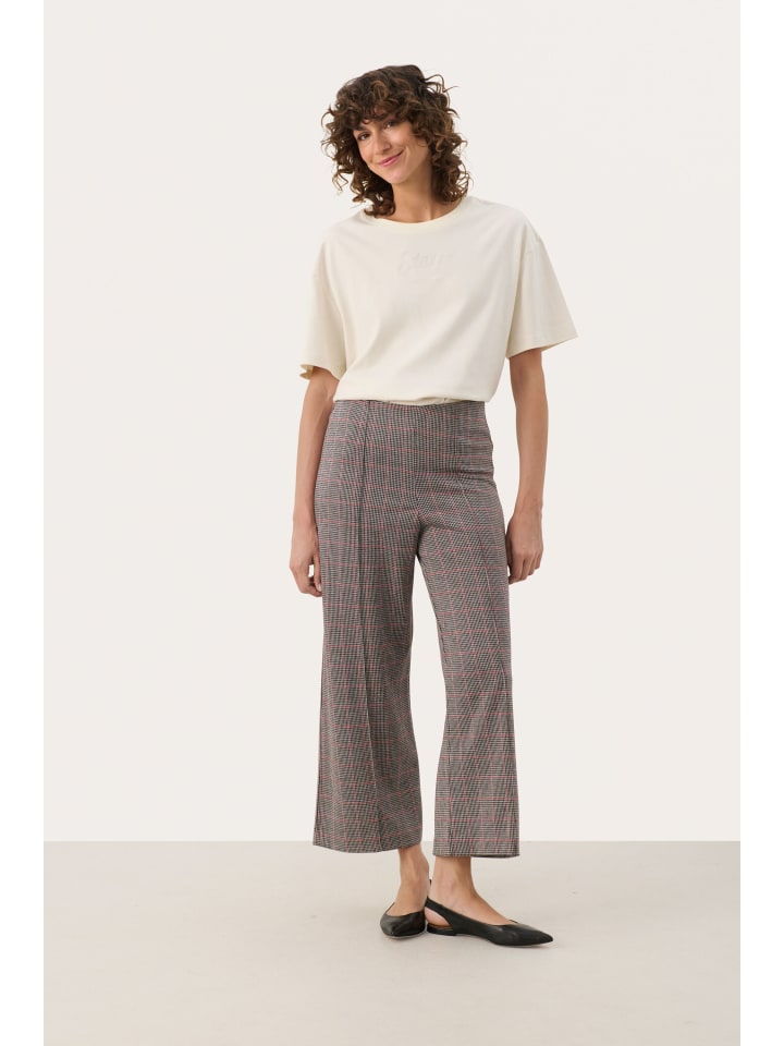 

PART TWO Повседневные брюки IlisanPW, свободный крой, красная клетка