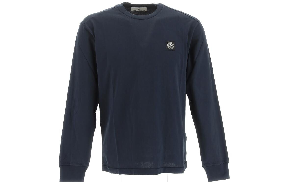 

Футболка мужская темно-синяя Stone Island, синий
