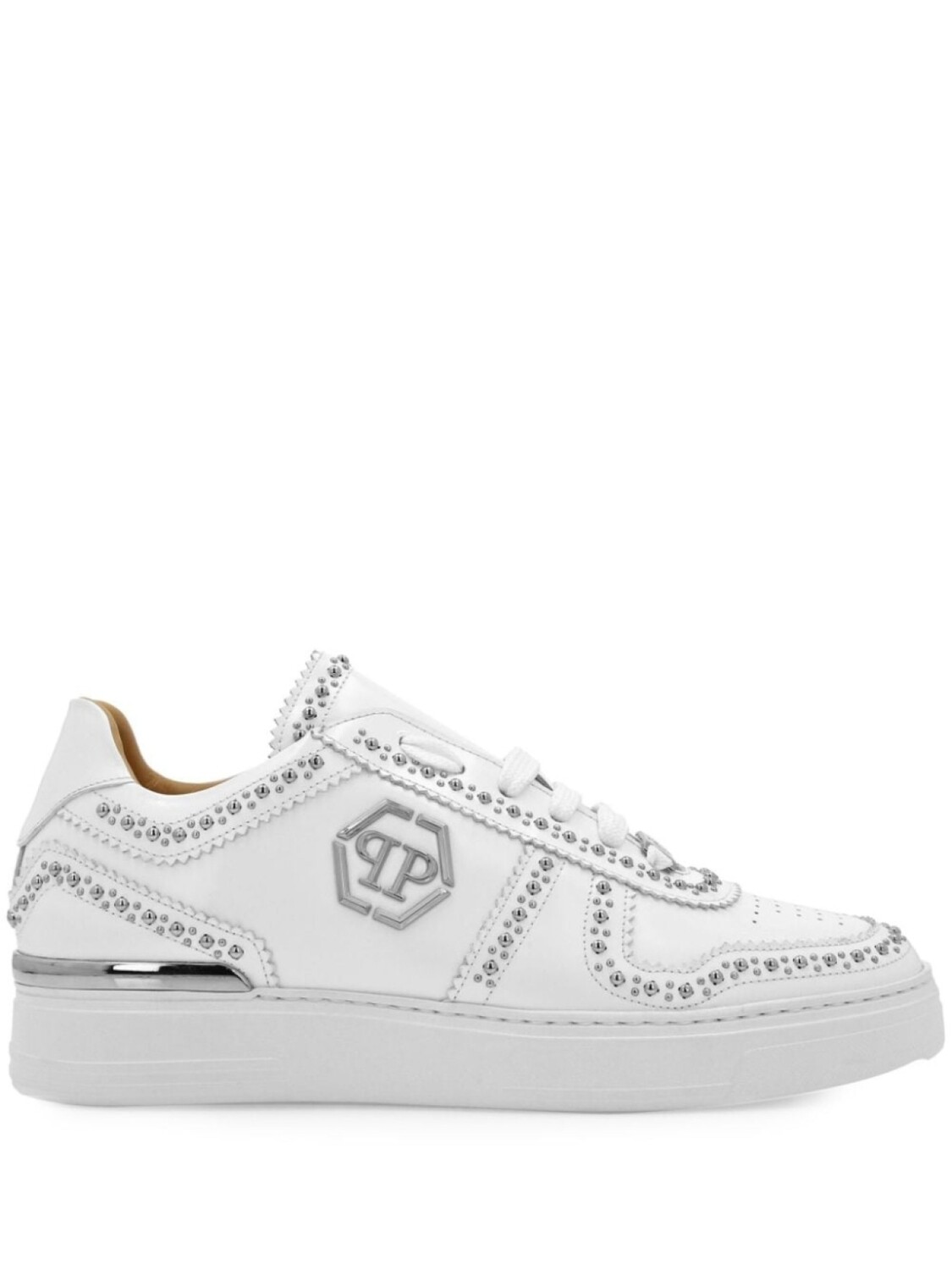 

Philipp Plein кроссовки кожаные Lo-Top, белый