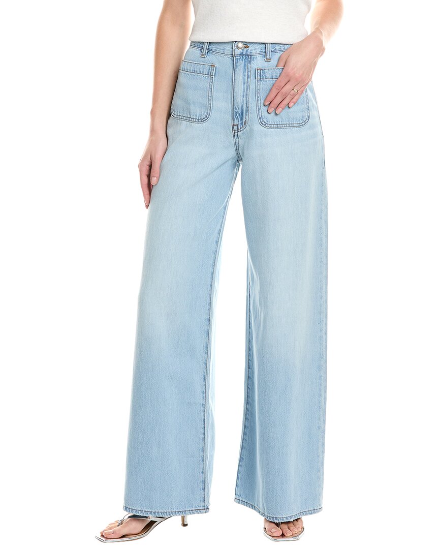 

Джинсы Madewell Ahern Wash Super Wide Leg с накладным карманом, синий