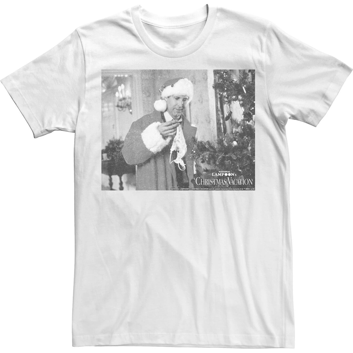 

Мужская футболка в трусах с фотографией на рождественские каникулы, настоящая футболка Licensed Character