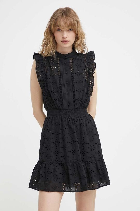 

Хлопковое платье The Kooples, черный