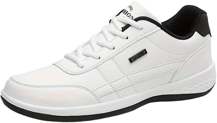 

Модные высокие кроссовки больших размеров для мужчин, удобные повседневные шнурованные туфли с противоскользящей подошвой для активного отдыха на улице Hhhchpm, белый