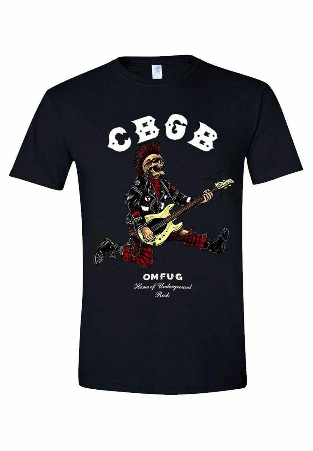 

Футболка с принтом CBGB ROCKING SKULL rockshirts, черный