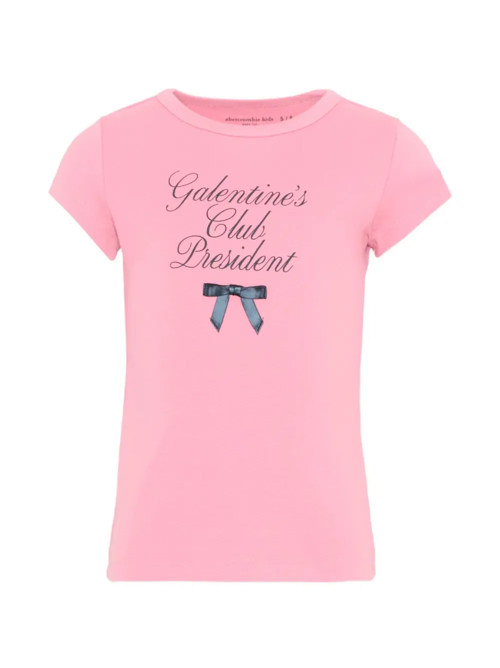 Футболка с бантом Abercrombie Fitch Kids, розовый