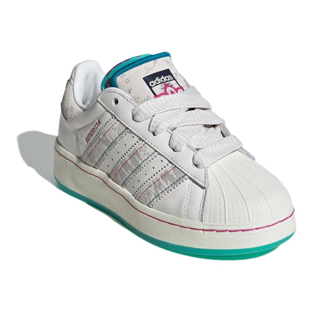 Adidas originals Superstar Series Kids Кроссовки для скейтбординга для детей, White — фото 4