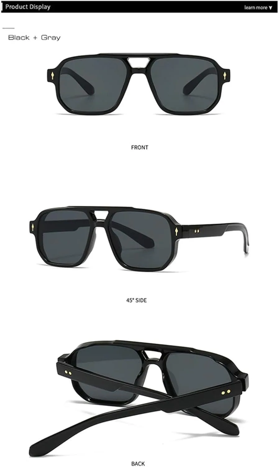 

Ретро солнцезащитные очки для женщин, градиентные линзы, защита от УФ-излучения UV400, модные солнцезащитные очки для мужчин SZVVBKK, Black Gray Gradient