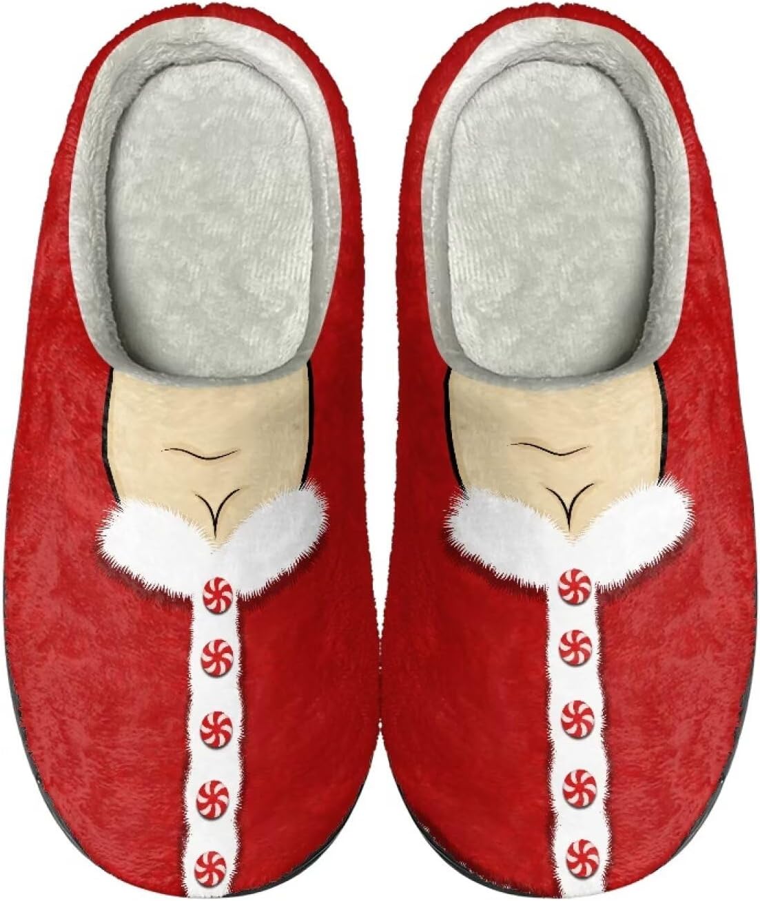 

Тапочки HUIACONG TPR для мужчин и женщин для дома и улицы, пушистые, унисекс, Christmas Ladies Elf Print
