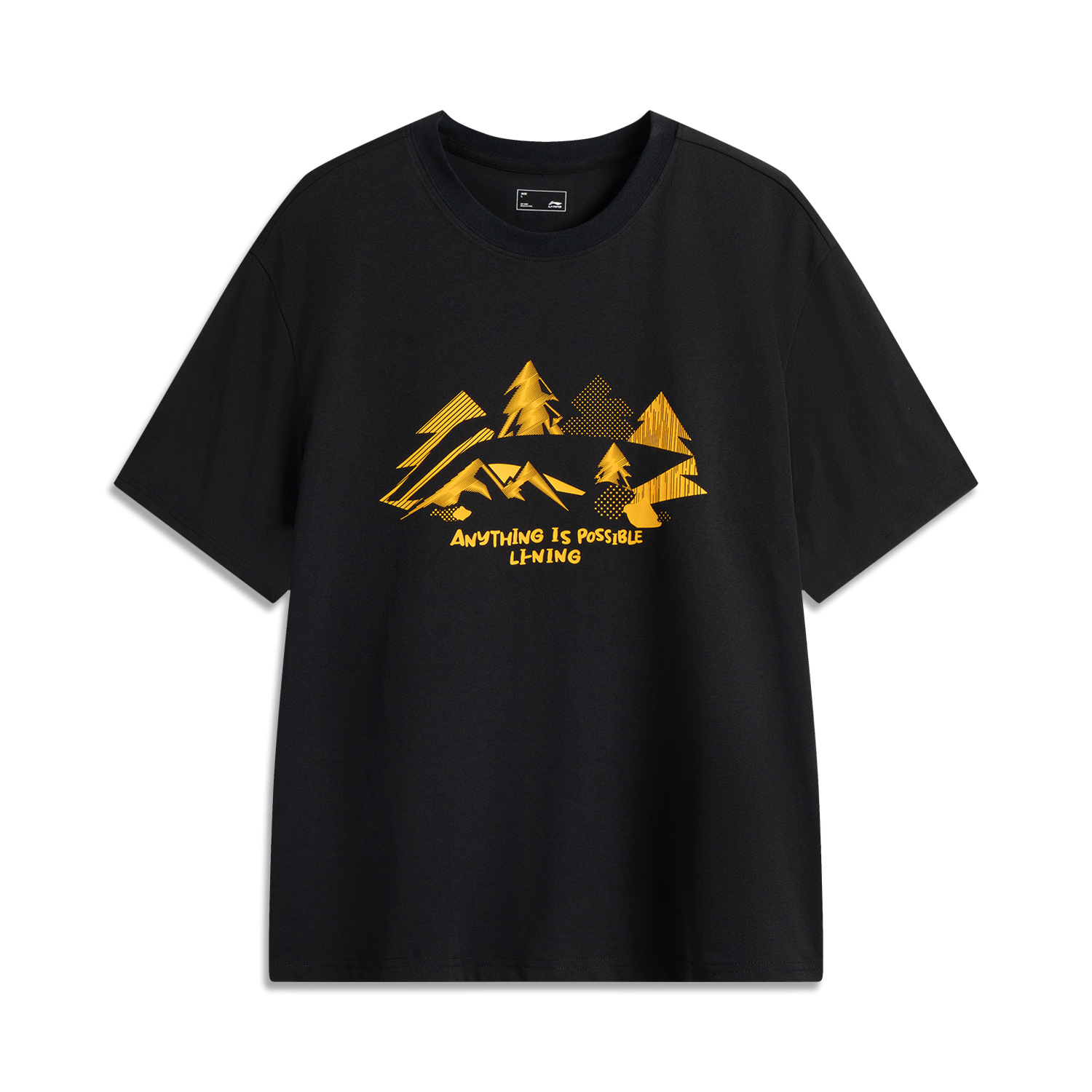 

LINING Футболка мужская черная Sports Life Collection