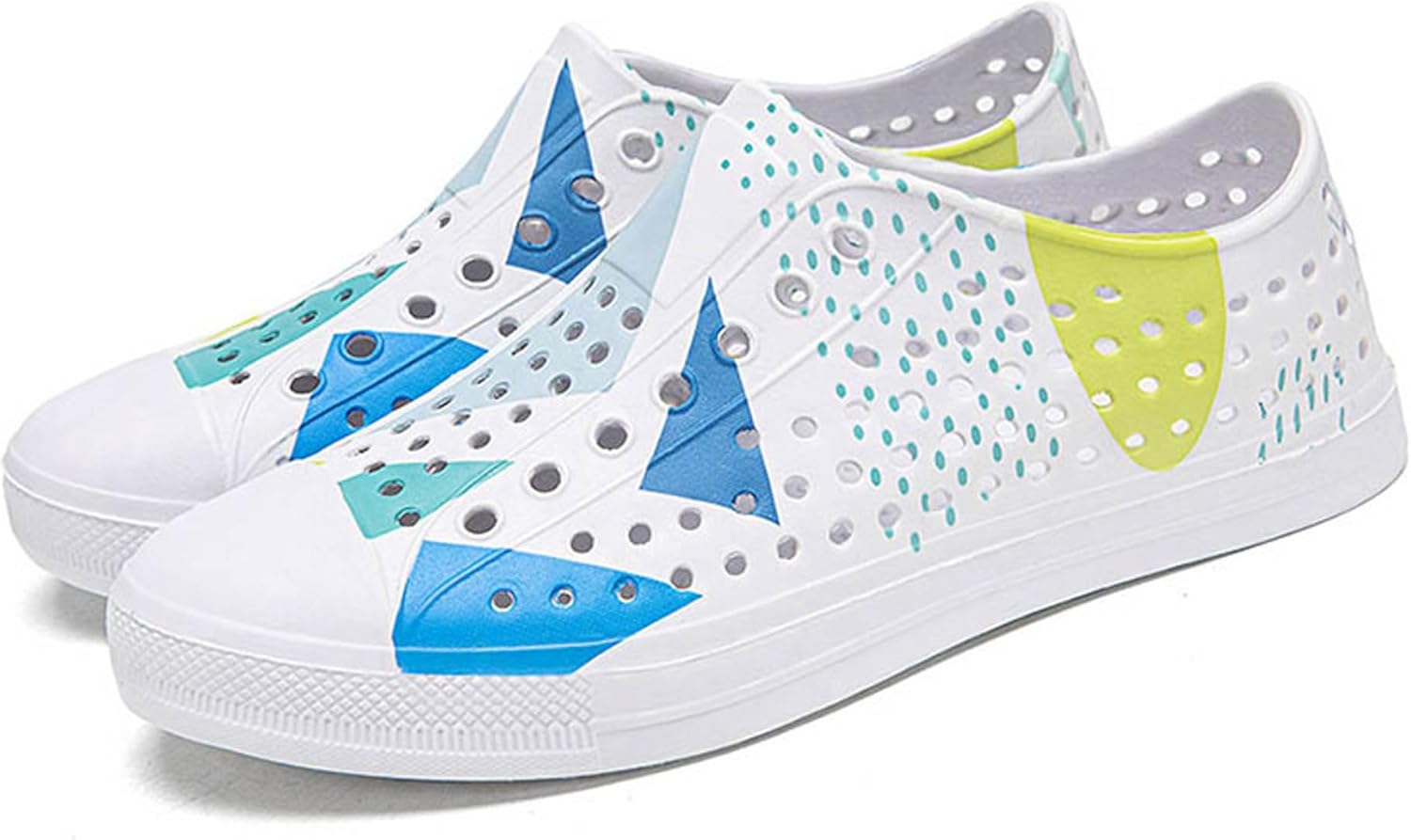 

Мужские и женские летние пляжные водные туфли с граффити, легкие в уходе, нескользящие и дышащие обувь, кломпы для бассейна и спорта, сандалии с поддержкой свода стопы для пляжного спорта, нескользящие садовые сандалии Dzbajrqm, синий