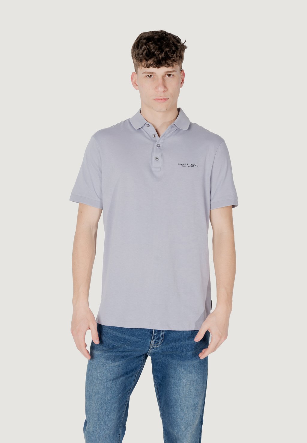 

Поло Armani Exchange, серый