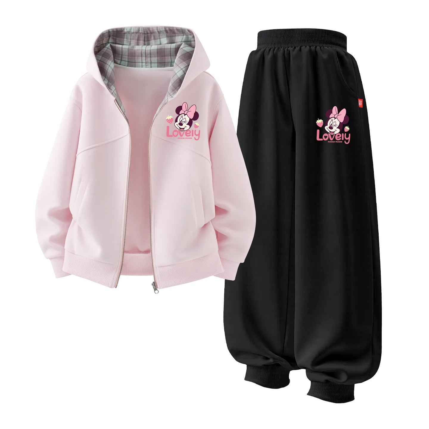 Детская повседневная спортивная футболка с круглым вырезом Disney, Di Surprise K Cherry Blossom Pink+Di Surprise K Gray — фото 4