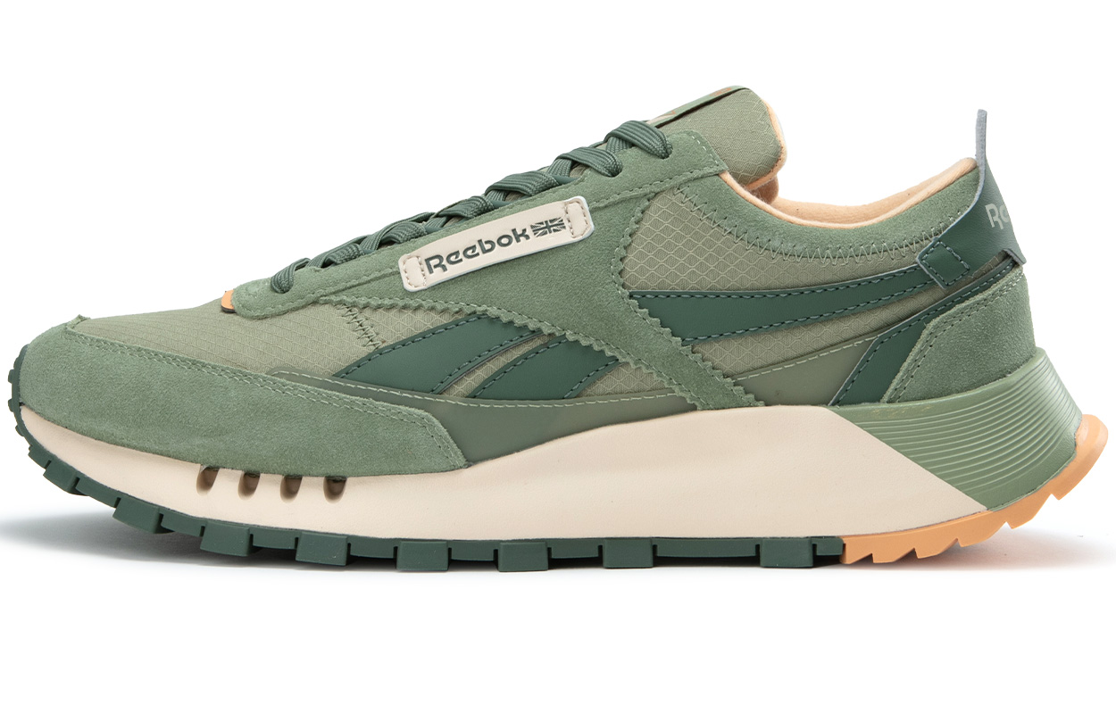 

Reebok Кроссовки CL LEGACY W+ Low Top Unisex Зелёно-серые/Тёмно-зелёно-серые, цвет Gray Green/Dark Gray Green