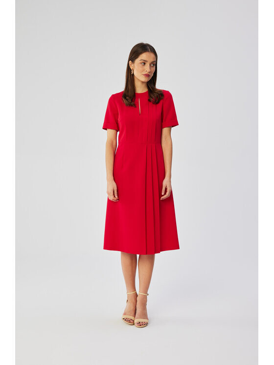 

Коктейльное платье удобного кроя Stylove, красный