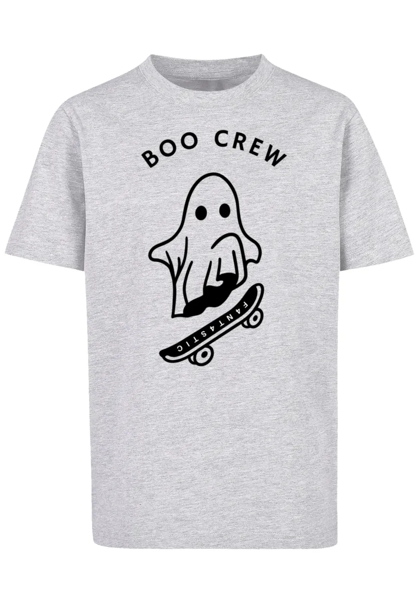 

Футболка F4NT4STIC "Boo Crew Halloween", принт, серый