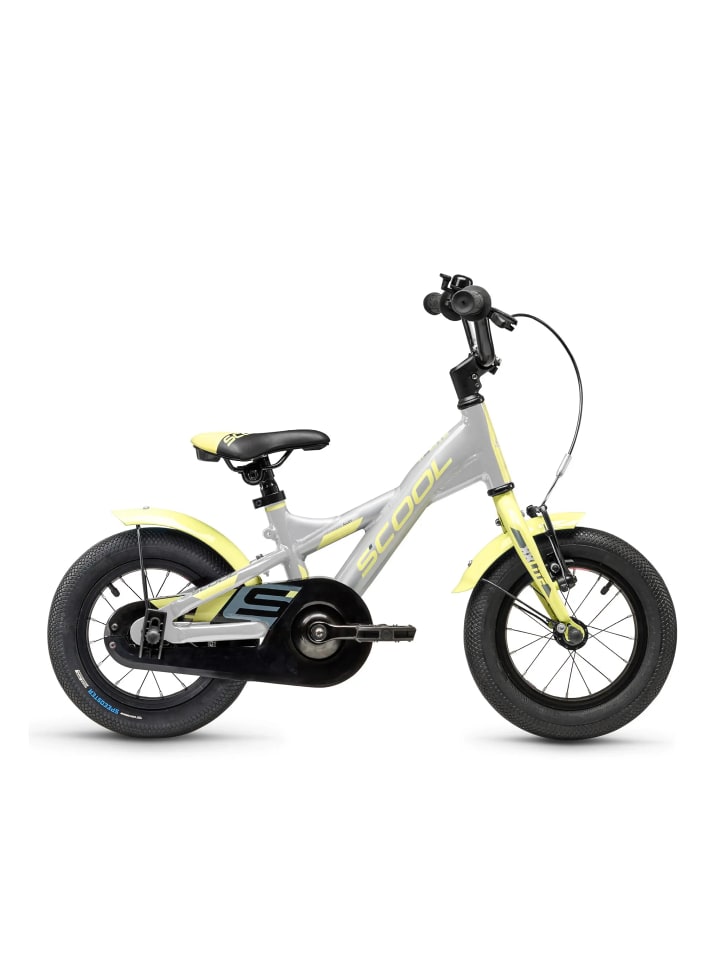 

Детский велосипед XXlite 12 дюймов, 1 скорость | от 2 лет - серебристый/салатовый S'COOL