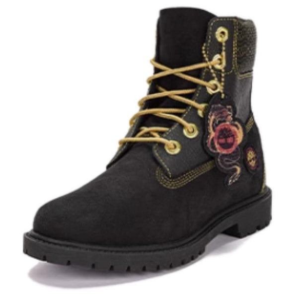 Кроссовки lunar new year 6 inch lace up boots 'black nubuck' Timberland, черный — фото 2