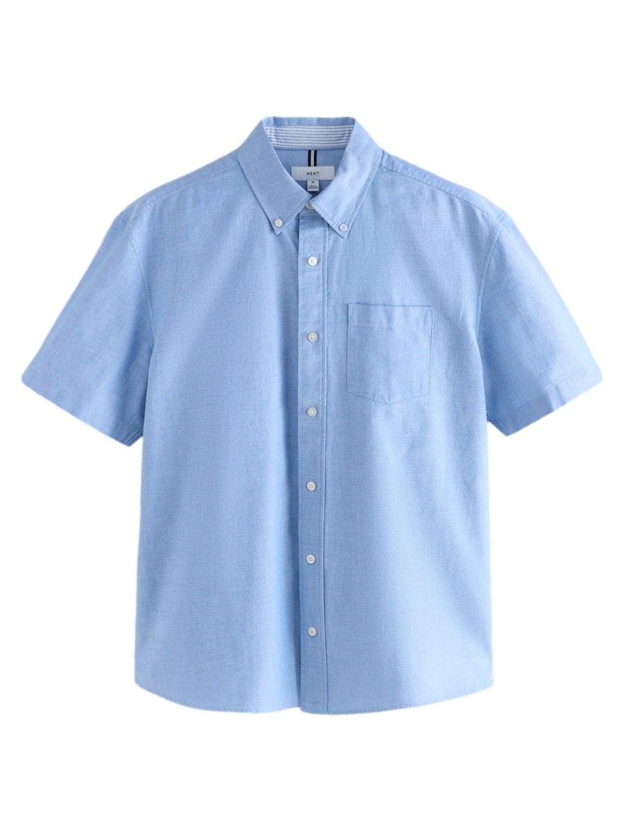

Рубашка на пуговицах классического кроя Next, светло-голубой