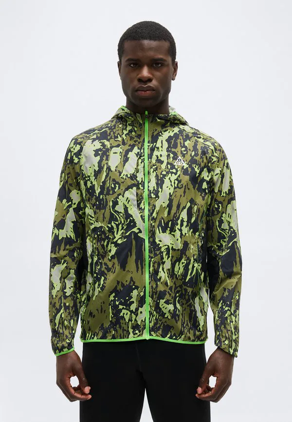 Беговая куртка trail energy Nike Acg, College Grey/Black/Mean Green/Summit White
