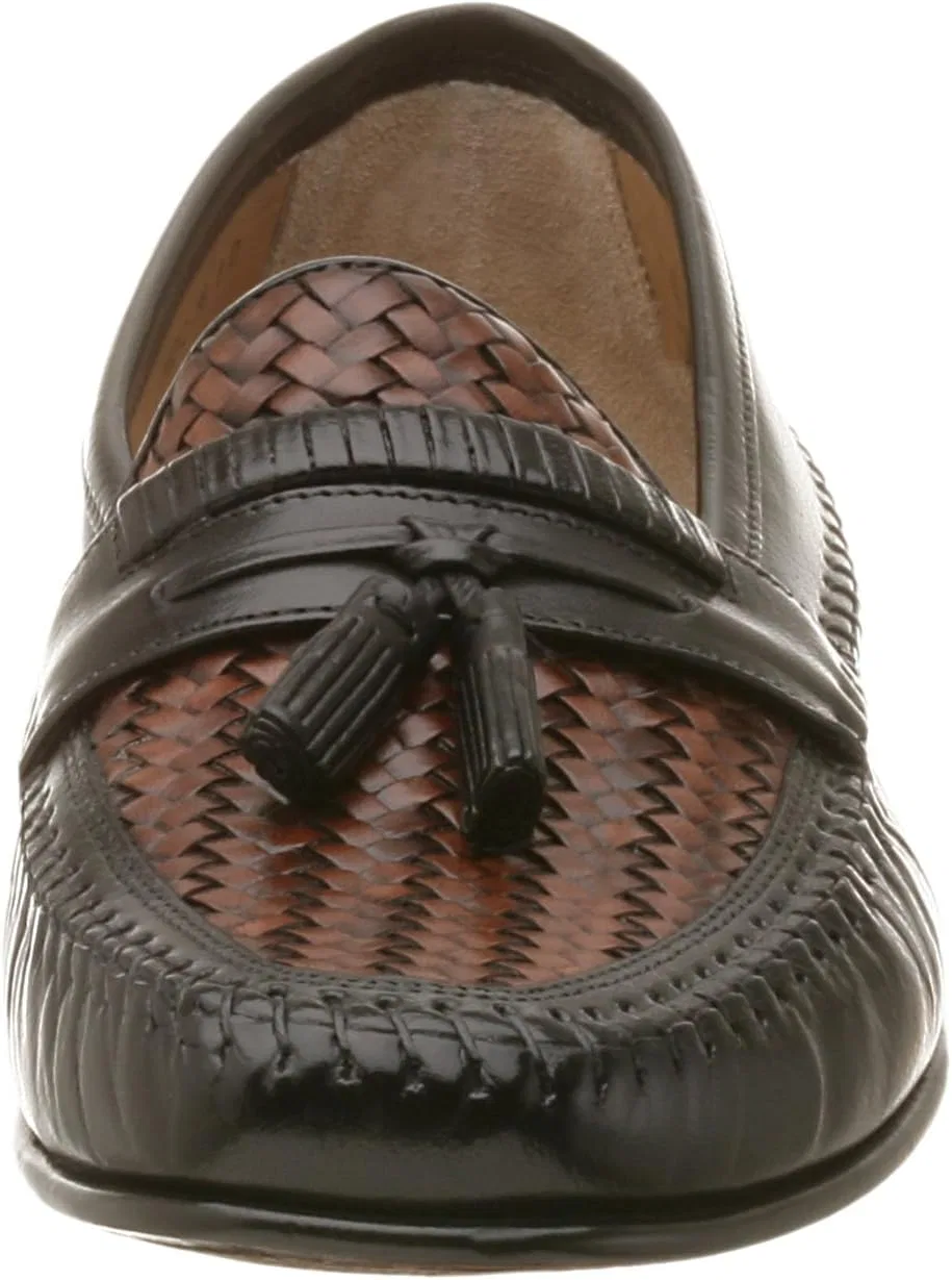 Лоферы с кисточками Florsheim, Black/Cognac — фото 2