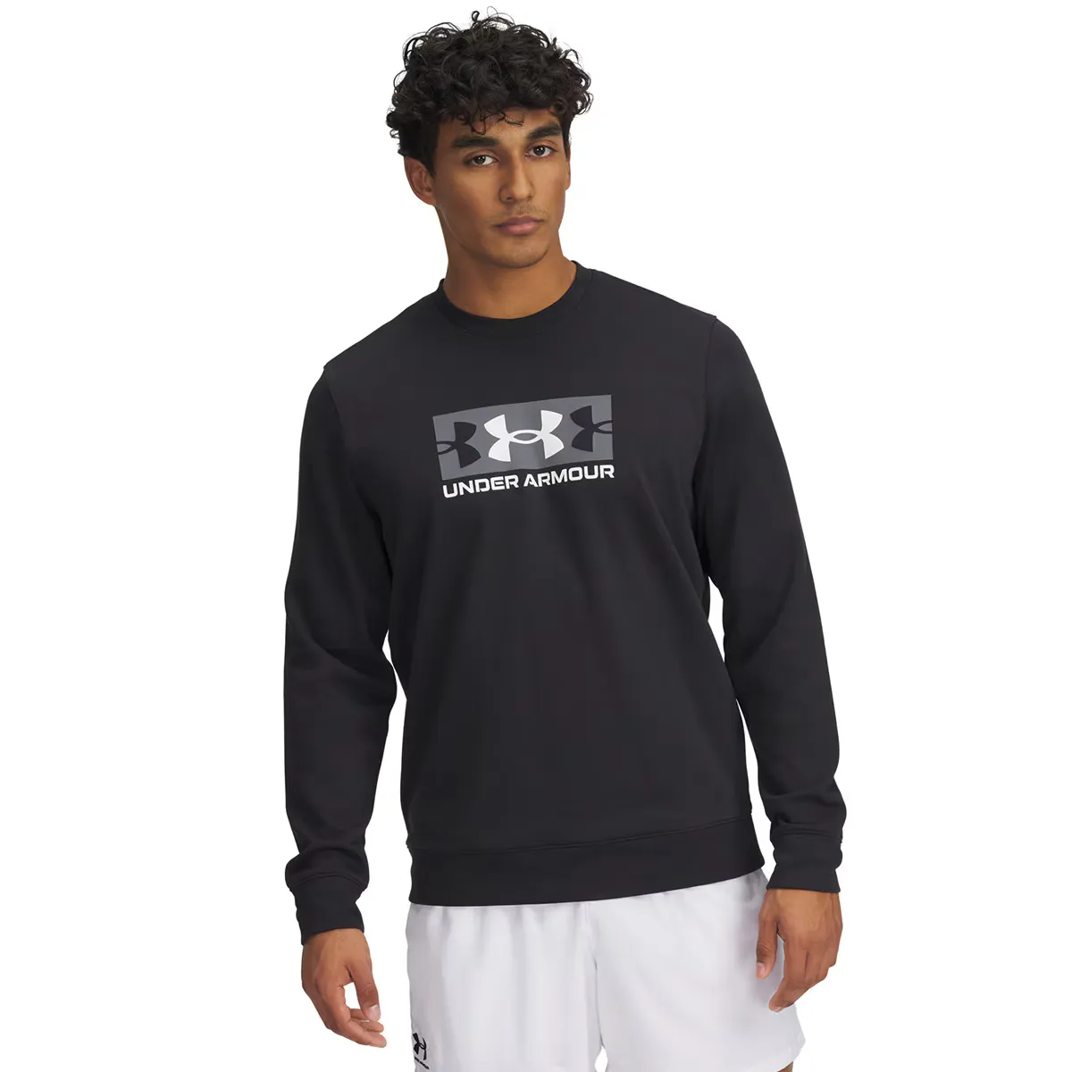 

Мужская толстовка Under Armour UA Rival Terry Logo Crew, черный