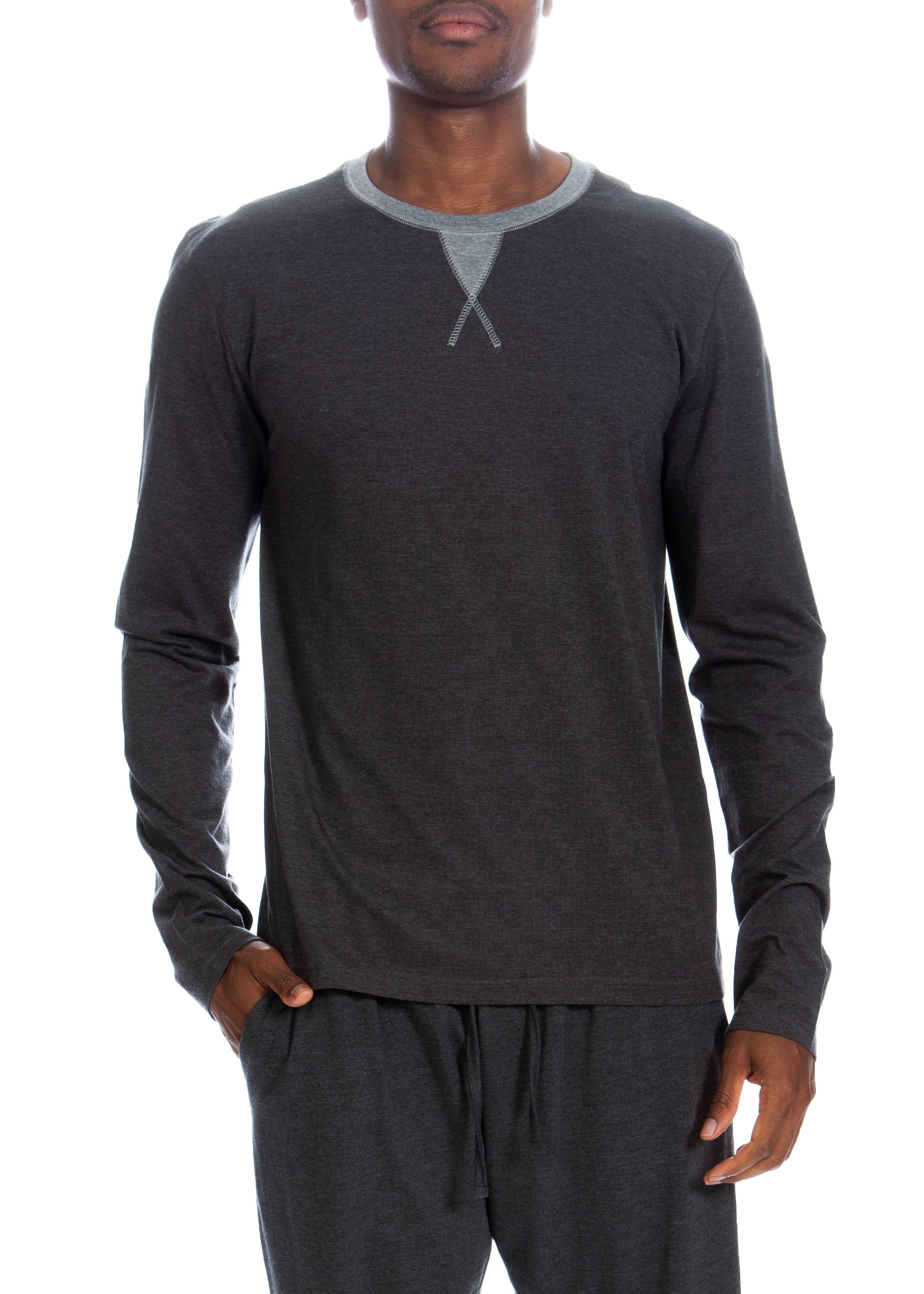 

Контрастный джемпер с длинными рукавами Unsimply Stitched, цвет heather grey