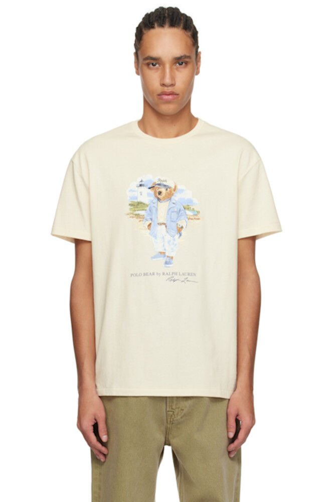 

Футболка Off-White Classic Fit Polo Bear Jersey Polo Ralph Lauren