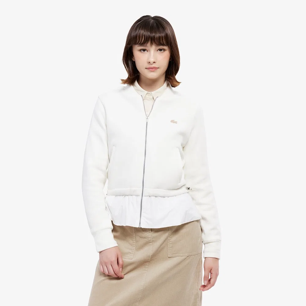 Кардиган Lacoste с молнией, белый