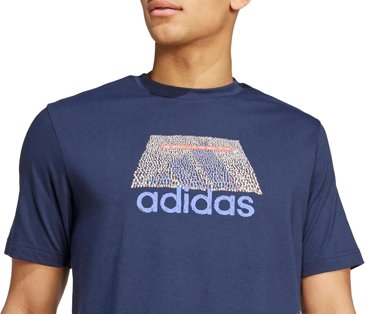 Футболка с графическим принтом adidas, Legend Ink — фото 3