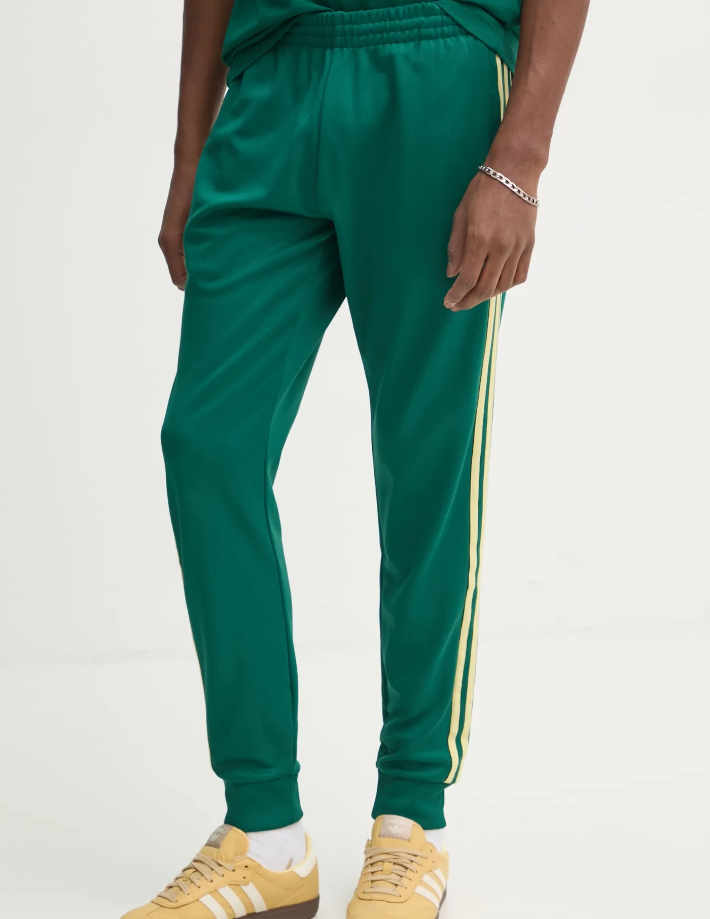 Спортивные брюки из нержавеющей стали TP adidas Originals, зеленый — фото 2