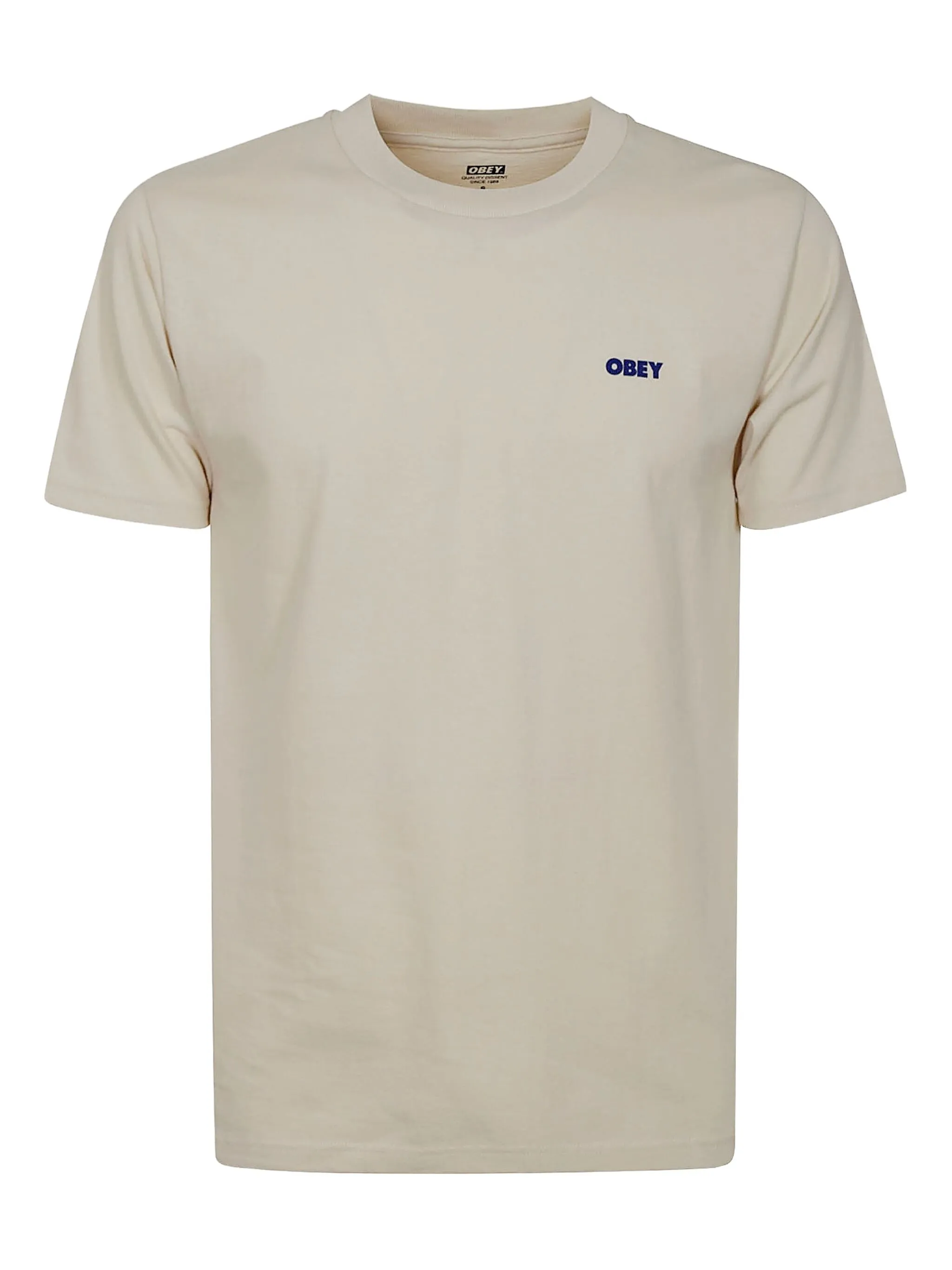 

Футболка с графичным принтом Obey, бежевый
