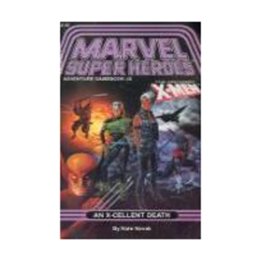 

Роман в мягкой обложке Marvel Super Heroes Gamebook #6 - The X-Men in an X-Cellent Death, Marvel Super Heroes (TSR)