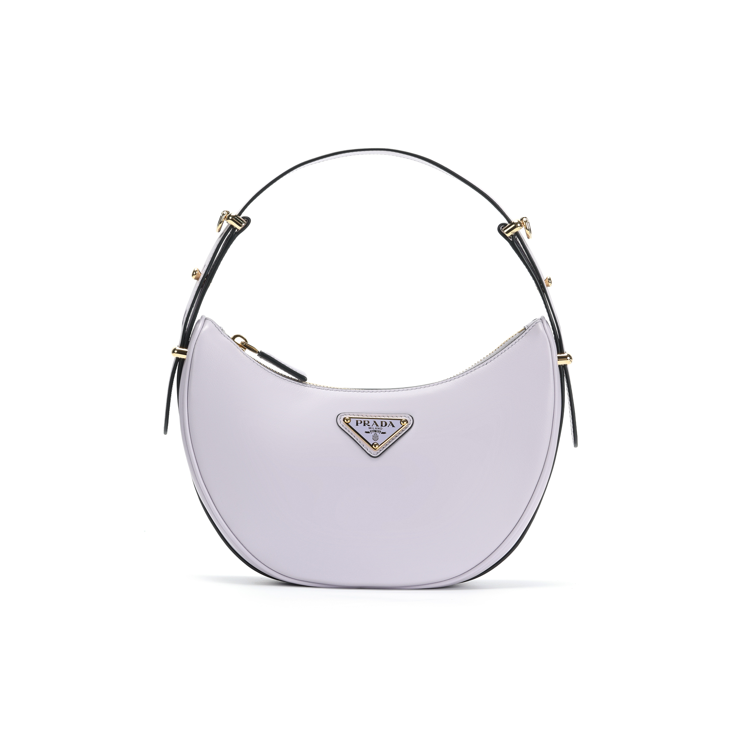 

PRADA Кожаная портативная сумка через плечо, женская наплечная сумка light purple