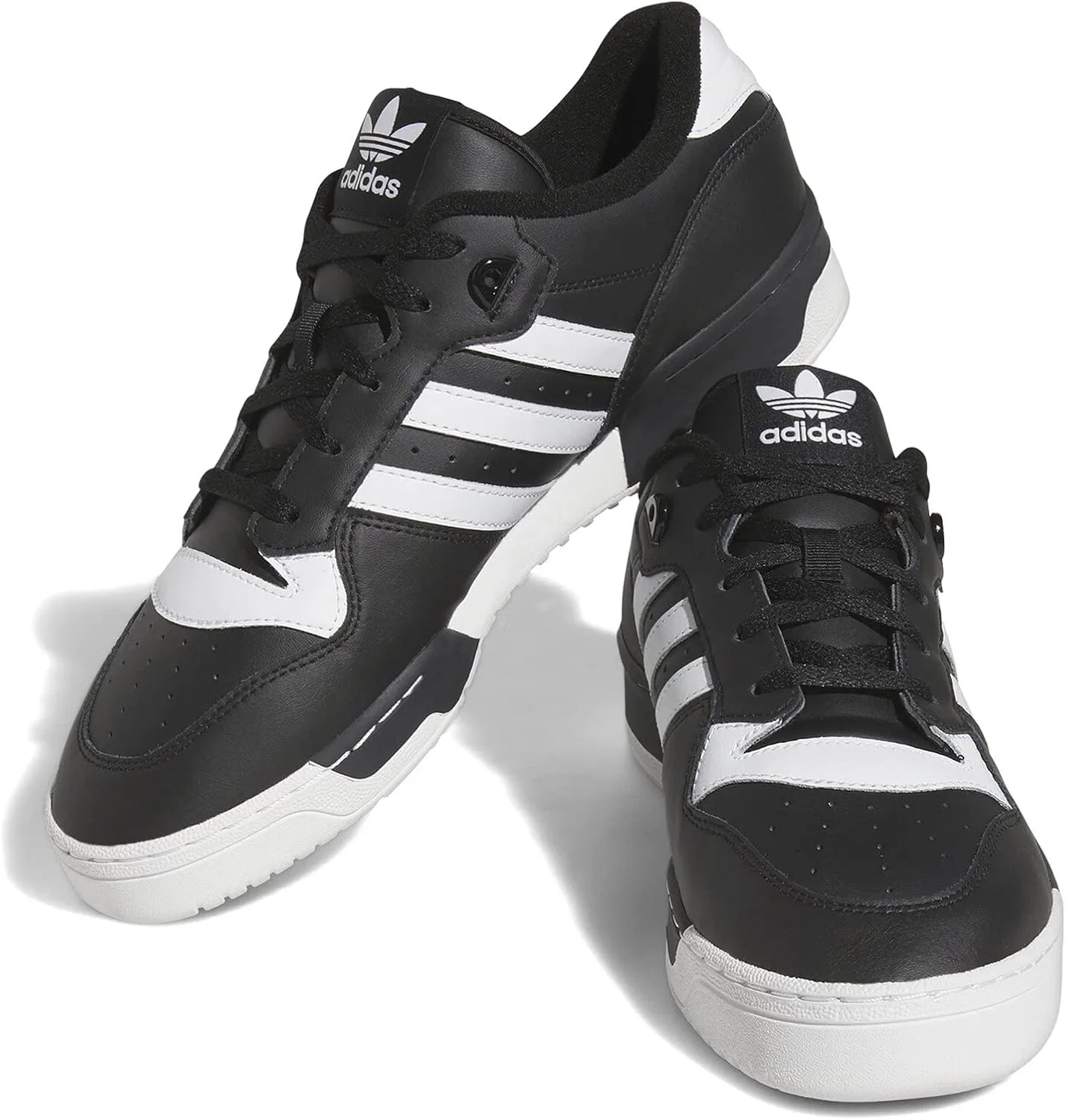 Мужские низкие кроссовки Rivalry Adidas, Core Black Ftwr White Core Black — фото 3