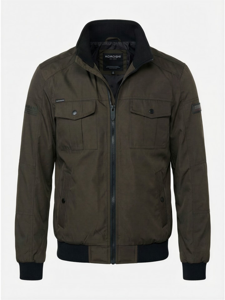 

KOROSHI Легкая техническая куртка цвета хаки