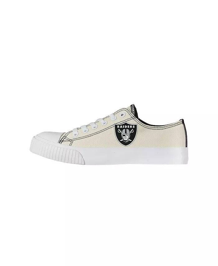 Женские кремовые туфли Las Vegas Raiders Low Top Canvas FOCO